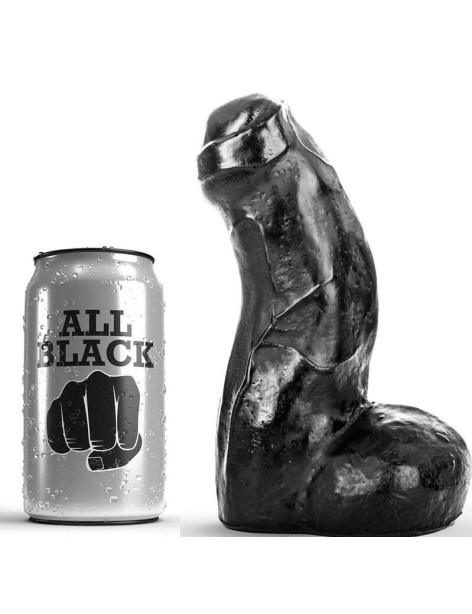 ALL BLACK REALISTIC DONG NEGRO 17CM