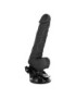 BASECOCK REALISTIC VIBRADOR CONTROL REMOTO NEGRO 18.5CM