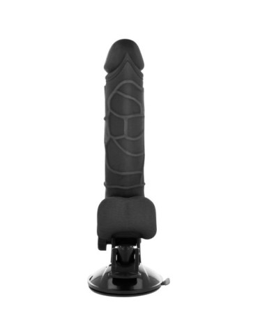 BASECOCK REALISTIC VIBRADOR CONTROL REMOTO NEGRO 18.5CM