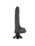 BASECOCK REALISTIC VIBRADOR 2-1 NEGRO 18.5CM