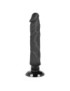 BASECOCK REALISTIC VIBRADOR 2-1 NEGRO 20CM