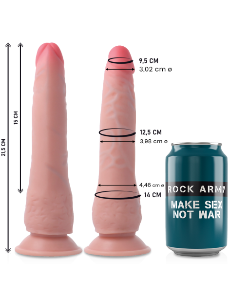 ROCKARMY DUAL DENSITY CRUSADER DILDO REALISTA 21,5CM