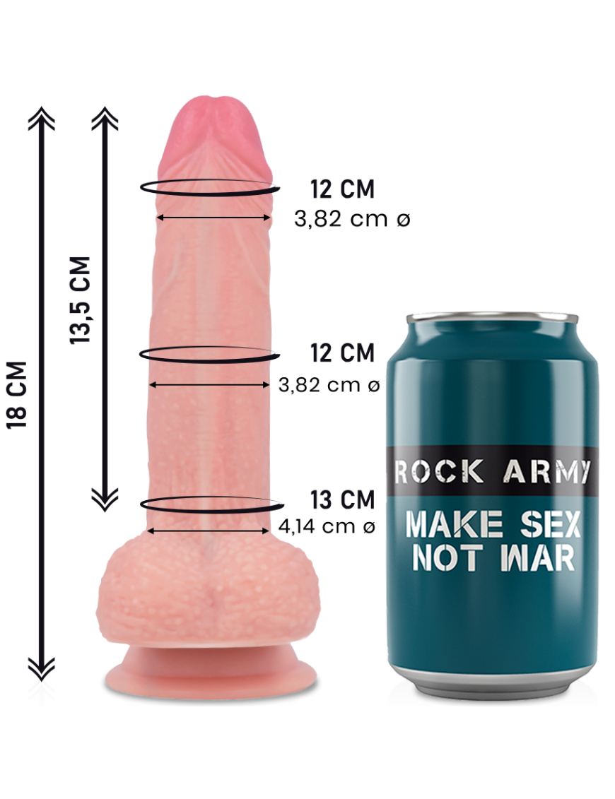 ROCKARMY LIQUID SILICONE DILDO PREMIUM MUSTANG 18CM