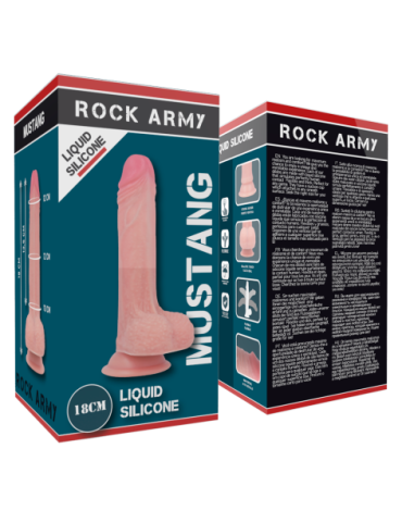 ROCKARMY LIQUID SILICONE DILDO PREMIUM MUSTANG 18CM