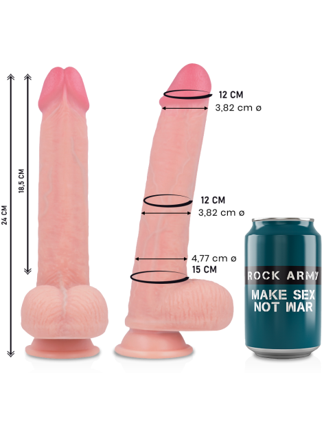 ROCKARMY LIQUID SILICONE DILDO PREMIUM KINGCOBRA 24CM