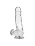 XRAY CLEAR DILDO REALISTA TRANSPARENTE 18.5CM X 3.8CM