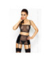 PASSION WOMAN SAYLA SET NEGRO TALLA S/M