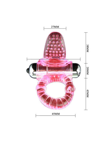 SWEET ABS 10 RITMOS RING ANILLO PENE VIBRADOR ROSA