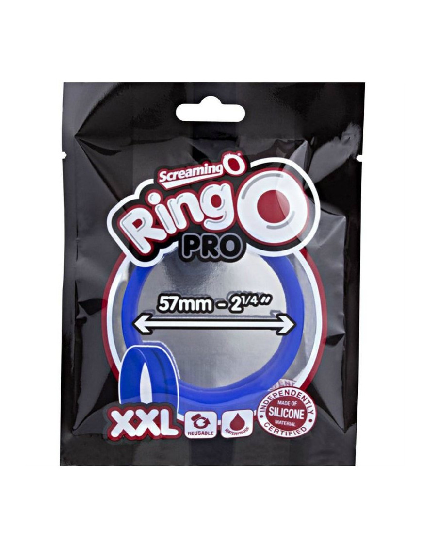 SCREAMING O - ANILLO PENE Y TESTICULOS RING O XXL - AZUL