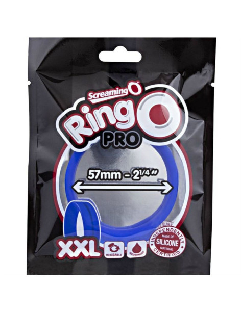 SCREAMING O - ANILLO PENE Y TESTICULOS RING O XXL - AZUL