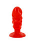 BAILE PLUG ANAL UNISEX CON VENTOSA ROJO