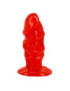 BAILE PLUG ANAL UNISEX CON VENTOSA ROJO