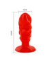 BAILE PLUG ANAL UNISEX CON VENTOSA ROJO