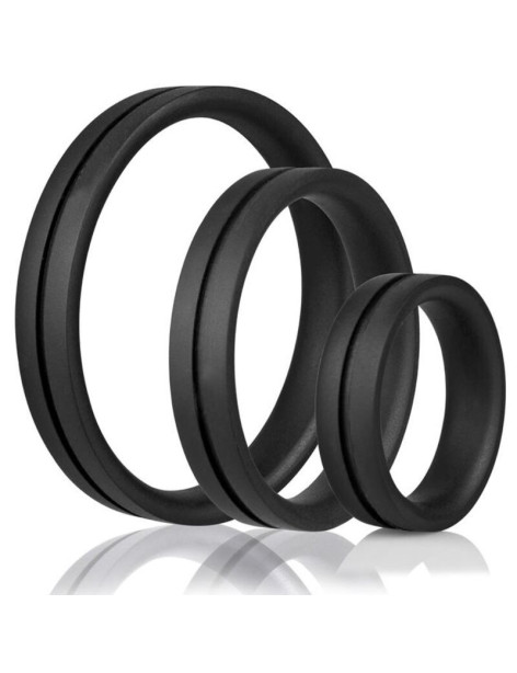 SCREAMING O - ANILLO PENE Y TESTICULOS RING O XXL - NEGRO