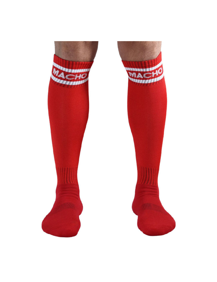 MACHO CALCETINES LARGOS TALLA UNICA ROJO