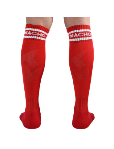 MACHO CALCETINES LARGOS TALLA UNICA ROJO