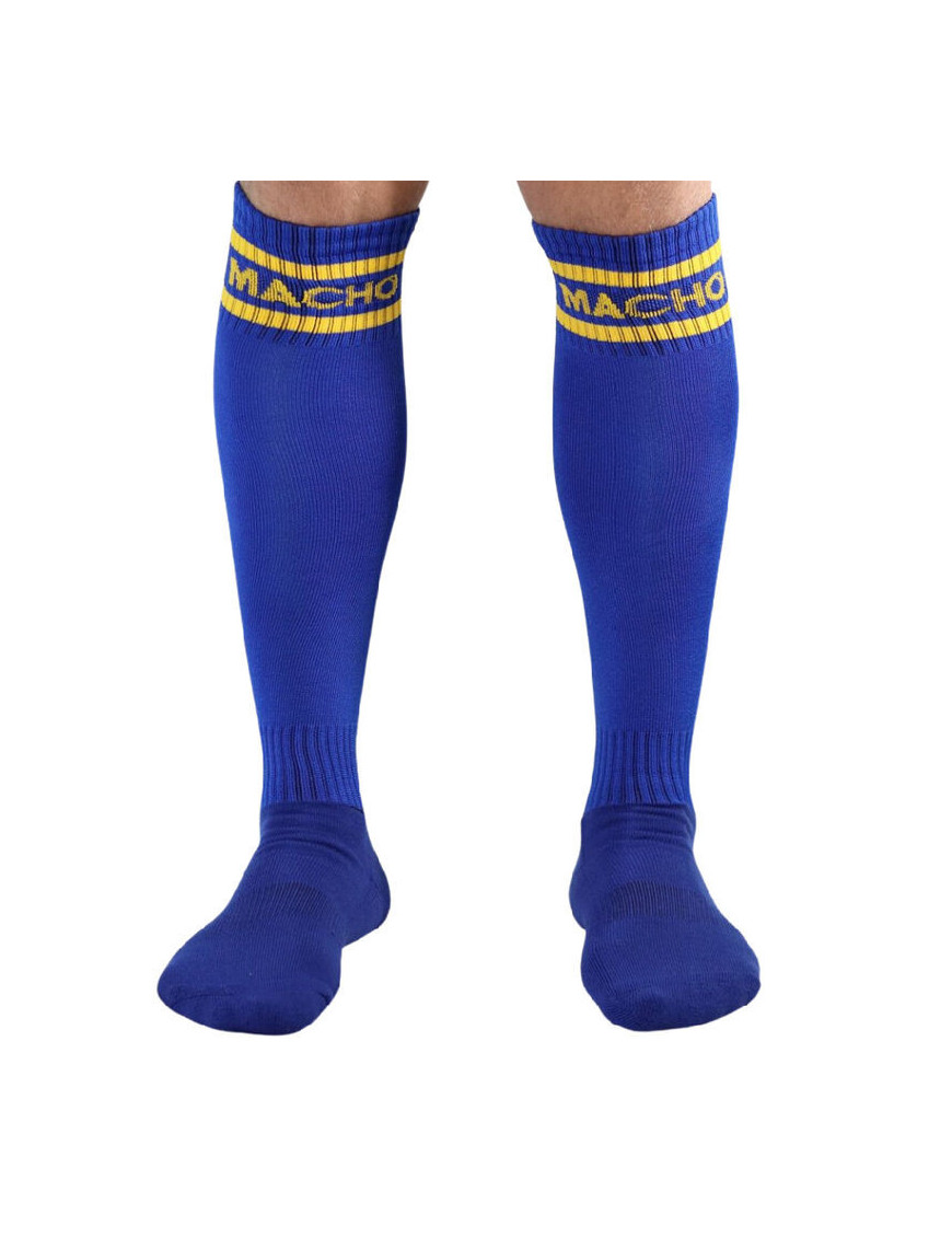 MACHO CALCETINES LARGOS TALLA UNICA AZUL