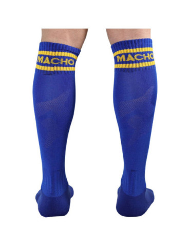 MACHO CALCETINES LARGOS TALLA UNICA AZUL