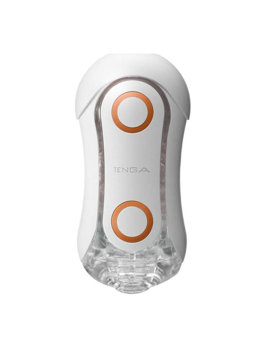 TENGA FLIP ORB STRONG MASTURBADOR CRASH BLANCO Y NARANJA