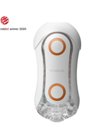 TENGA FLIP ORB STRONG MASTURBADOR CRASH BLANCO Y NARANJA