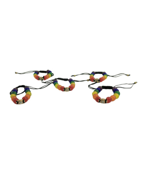 PRIDE - PULSERA CON OJO TURCO Y BANDERA LGBT