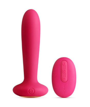 SVAKOM PRIMO PLUG ANAL HEATING CONTROL REMOTO 12CM ROJO VINO