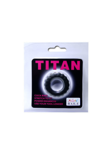 BAILE TITAN COCKRING BLACK 2CM