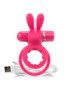 SCREAMING O ANILLO DOBLE RECARGABLE CON RABBIT O HARE - ROSA