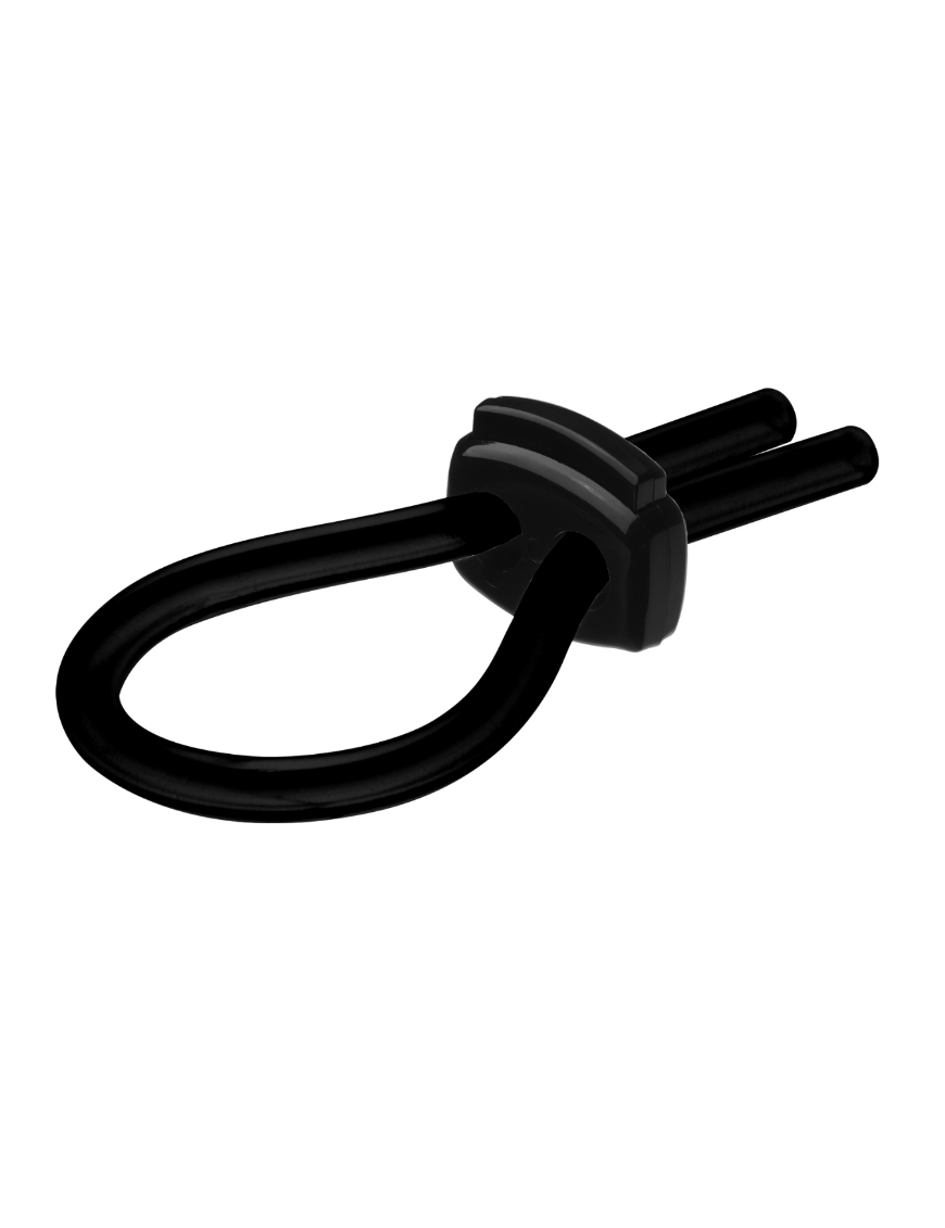 ERECTO MED ANILLO SILICONA PARA PENE NEGRO - M