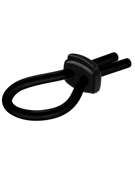 ERECTO MED ANILLO SILICONA PARA PENE NEGRO - M