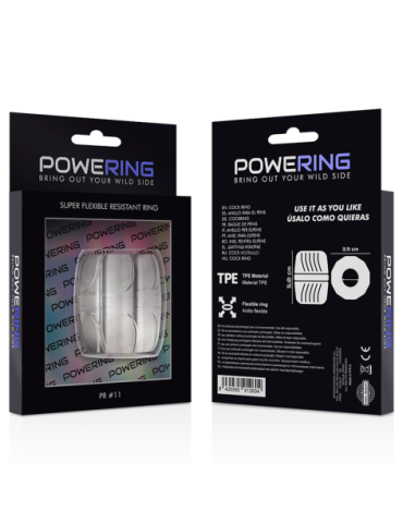 POWERING SUPER FLEXIBLE Y RESISTENTE ANILLO PENE 5 CM PR11 CLEAR