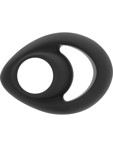 POWERING SUPER FLEXIBLE Y RESISTENTE ANILLO PENE Y TESTICULOS  PR14  NEGRO