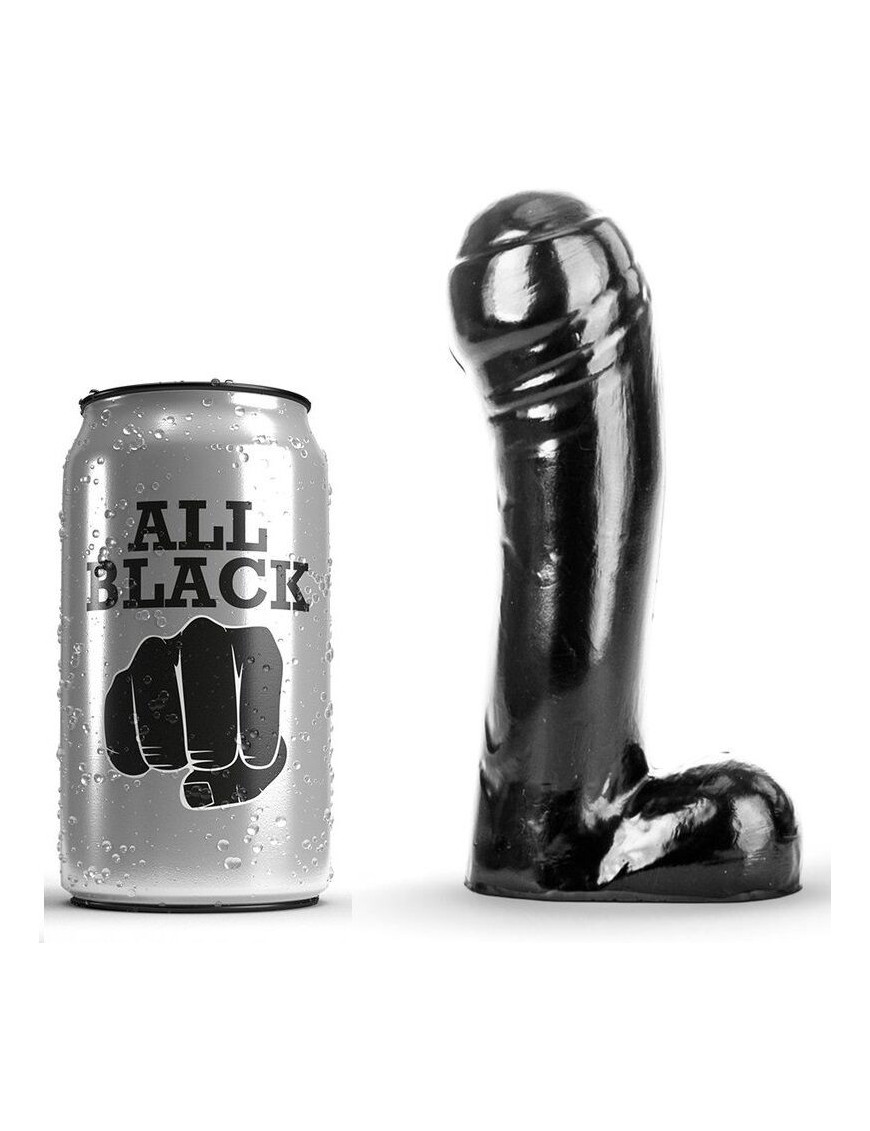 ALL BLACK DILDO NEGRO 15CM