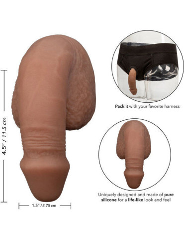 PACKING PENIS  PENE DE SILICONA 12.75CM MARRON