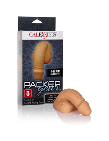 PACKING PENIS  PENE DE SILICONA 12.75CM CARAMELO