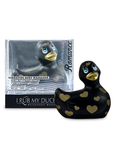 I RUB MY DUCKIE 2.0 , PATO VIBRADOR ROMANCE (BLACK & GOLD)