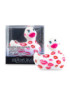 I RUB MY DUCKIE 2.0 , PATO VIBRADOR ROMANCE (WHITE & PINK)