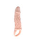 BAILE FUNDA EXTENSORA PENE CON VIBRACION Y STRAP PARA TESTICULOS 13.5 CM