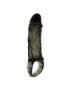 BAILE FUNDA EXTENSORA PENE CON STRAP PARA TESTICULOS NEGRO 13.5 CM