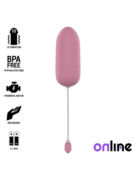 ONLINE HUEVO VIBRADOR WATERPROOF - ROSA