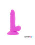 DIVERSIA DILDO FLEXIBLE CON VIBRACION 17 CM - LILA