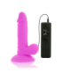 DIVERSIA DILDO FLEXIBLE CON VIBRACION 17 CM - LILA