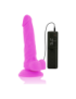 DIVERSIA DILDO FLEXIBLE CON VIBRACIÓN 18 CM - LILA