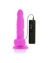 DIVERSIA DILDO FLEXIBLE CON VIBRACIÓN 18 CM - LILA