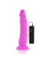 DIVERSIA DILDO FLEXIBLE CON VIBRACION 21 CM - LILA