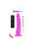 DIVERSIA DILDO FLEXIBLE CON VIBRACION 21 CM - LILA