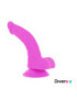 DIVERSIA DILDO FLEXIBLE CON VIBRACION 21.5 CM - LILA