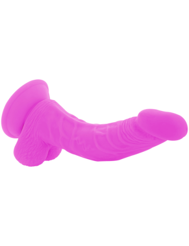 DIVERSIA DILDO FLEXIBLE CON VIBRACION 21.5 CM - LILA