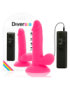 DIVERSIA DILDO FLEXIBLE CON VIBRACION 17 CM - ROSA