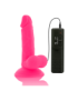 DIVERSIA DILDO FLEXIBLE CON VIBRACION 17 CM - ROSA